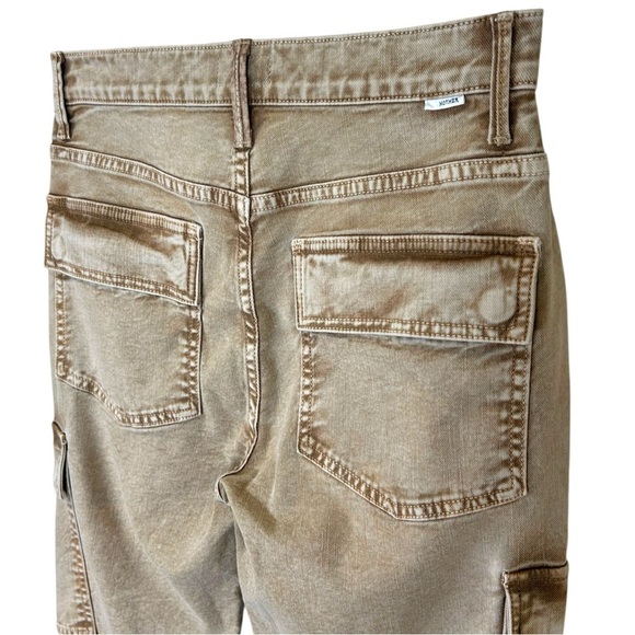 MOTHER - Women’s ‘Swiss Army Desperado’ Heel Flare Jeans - Light Brown, Size 26 - Picture 5 of 17